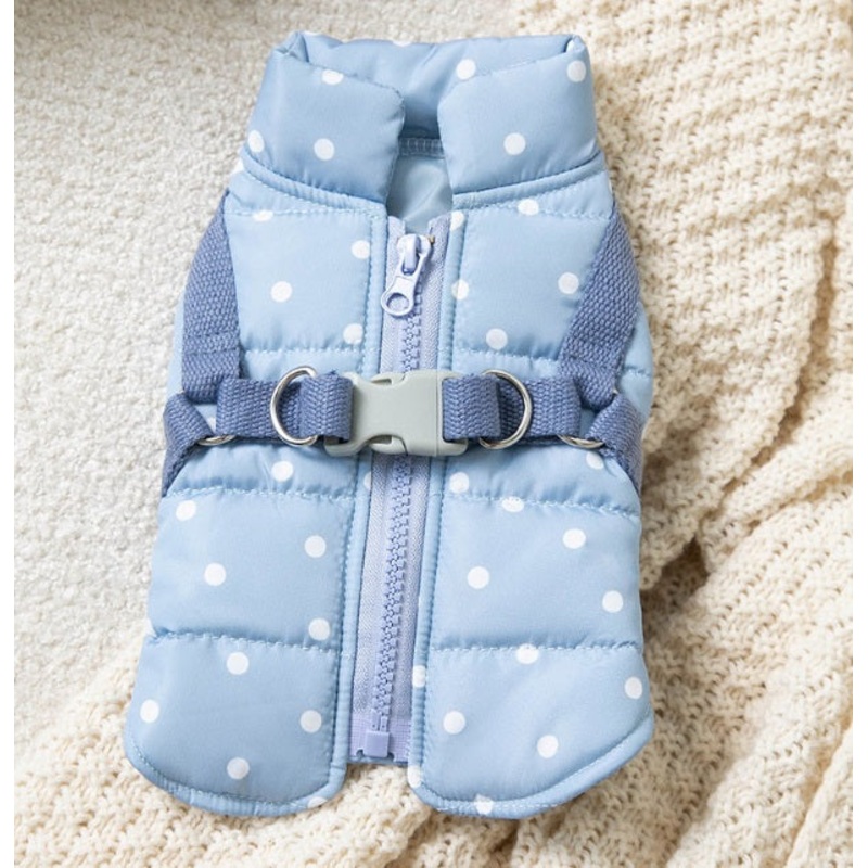 Dotty dog harness jacket