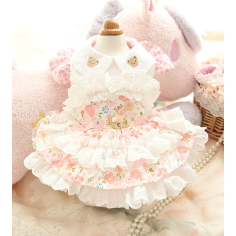 NEW D RING Teddy Lux dog dress