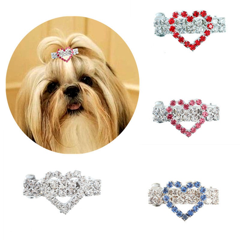 NEW Heart hair dog clip
