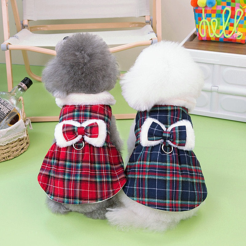 Christmas Tartan dog dress