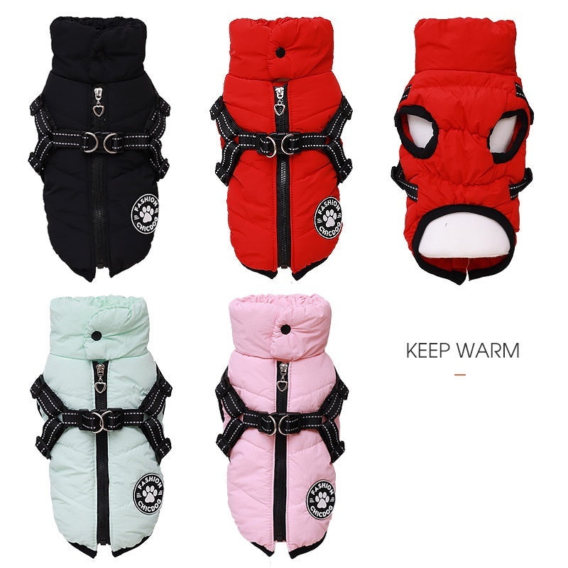 Fashion Chicdog dog harness jacket