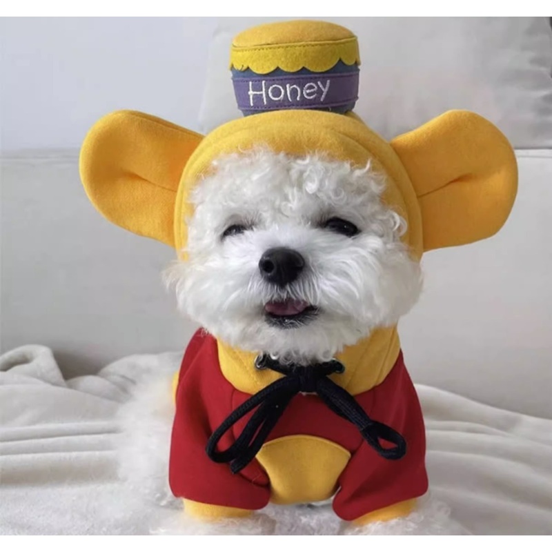 NEW Vinnie and Piglet dog hoodie