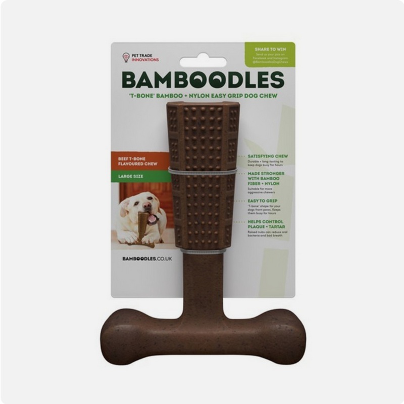 Bamboodles - Large T-bone - Beef Flavour