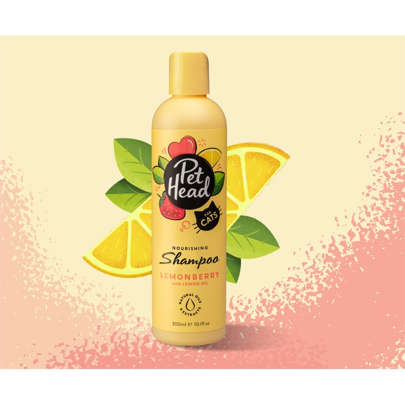 Pet Head Felin' Good Lemonberry with Lemon Oil Nourishing Cat Shampoo 300ml