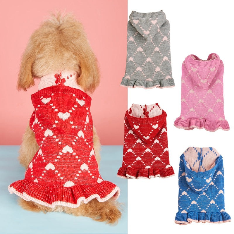 Valentine's dog dress