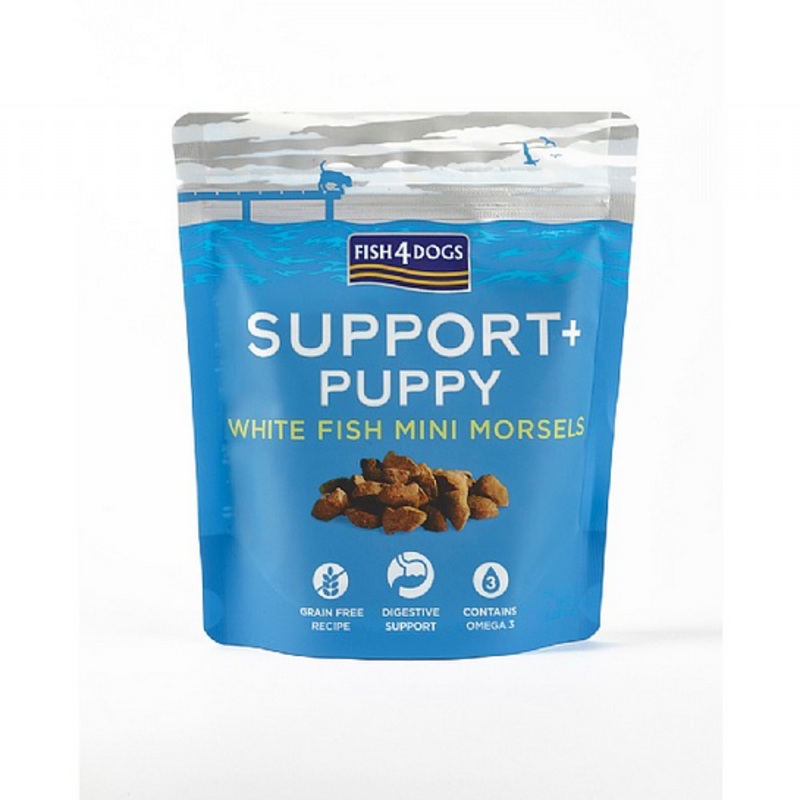 Fish4Dogs - Support + Puppy White Fish