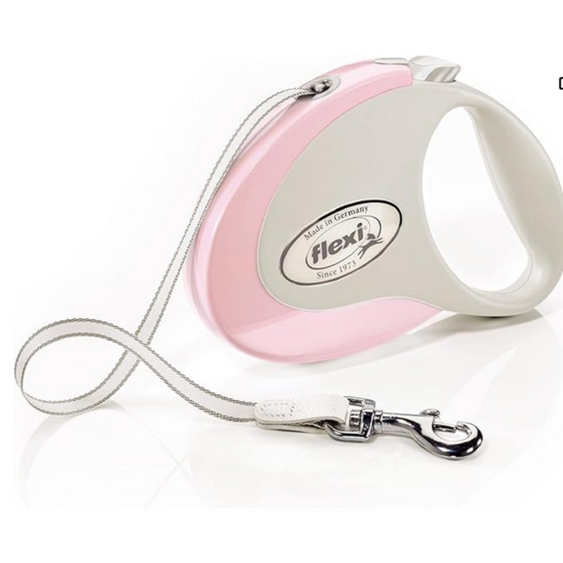 Flexi Style Tape Rose Medium 5m Retractable Dog Leash