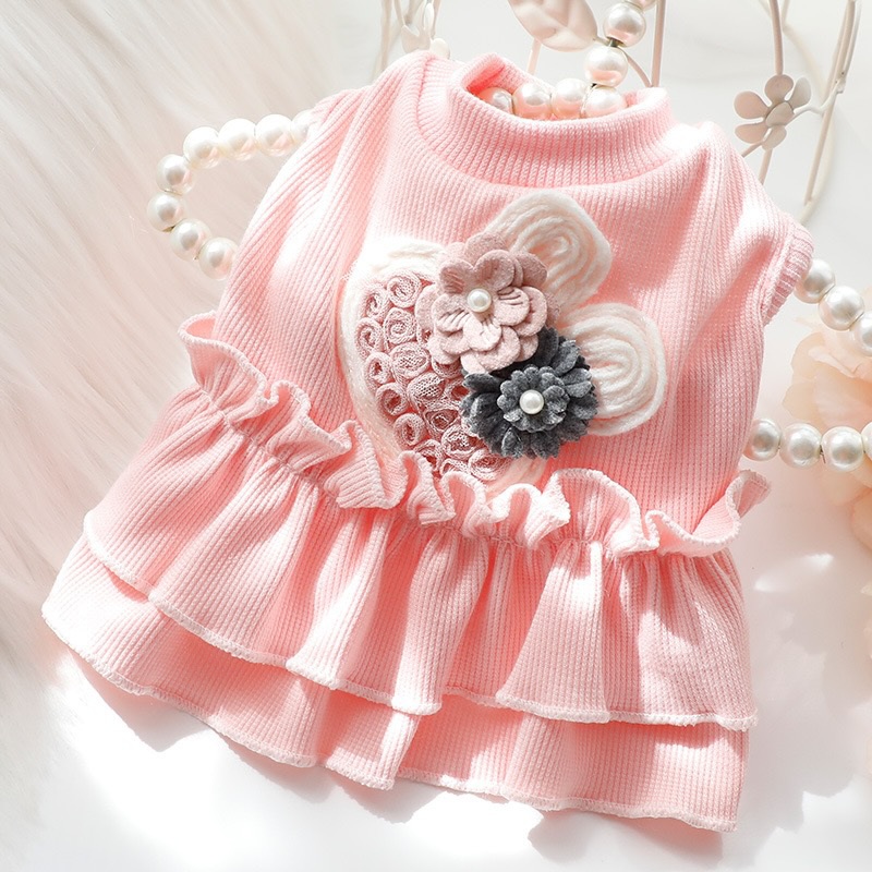 Floral Bunny dog dress