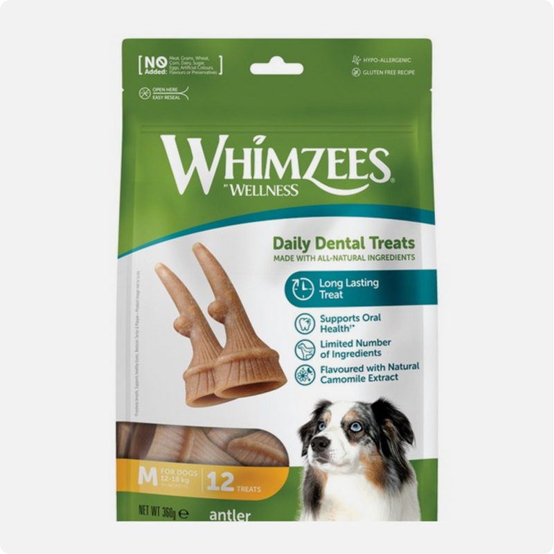 Whimzees - Antlers Medium 12Pk