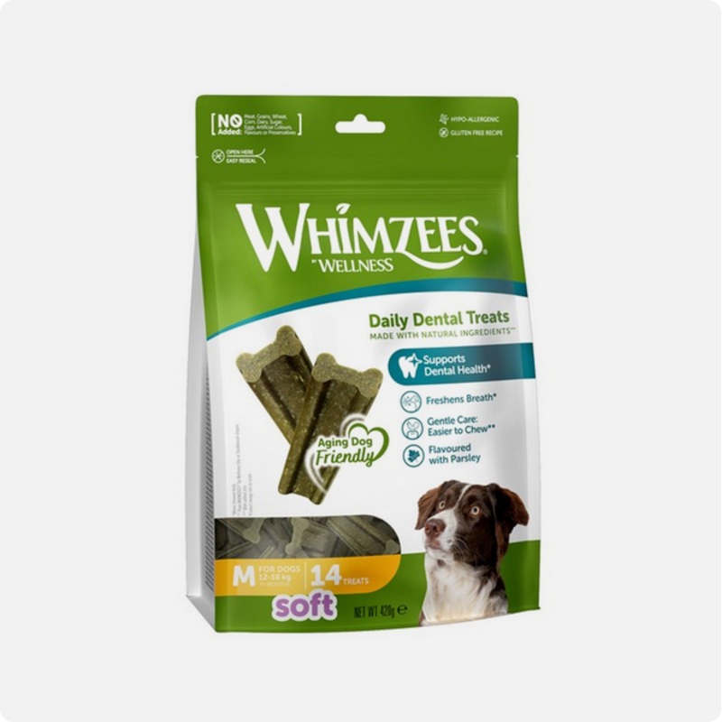 Whimzees - Soft Dental Value Bag Medium - 14pcs