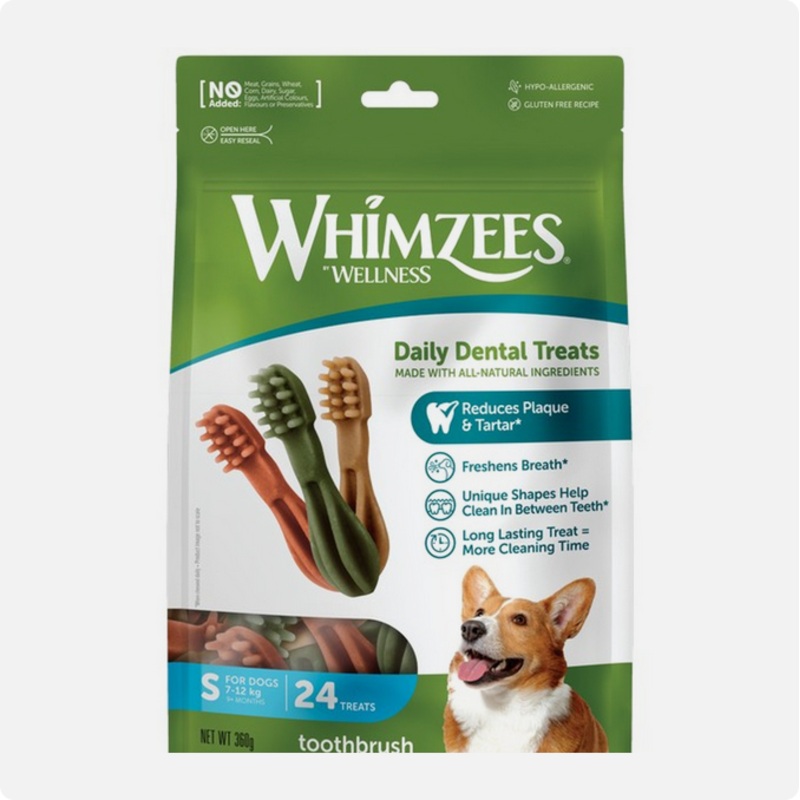 Whimzees - Toothbrush Small 90mm - 24Pk