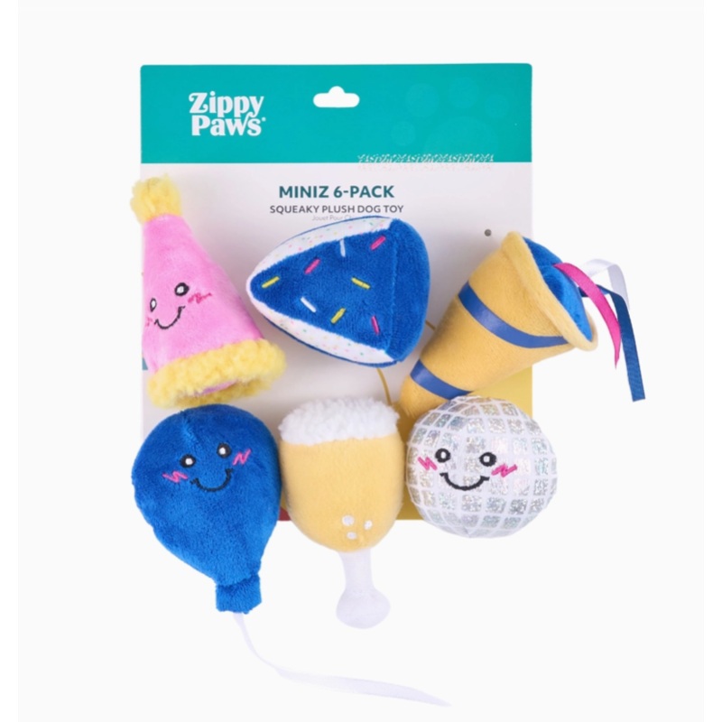 Zippy Paws -Miniz 6-Pack -Party