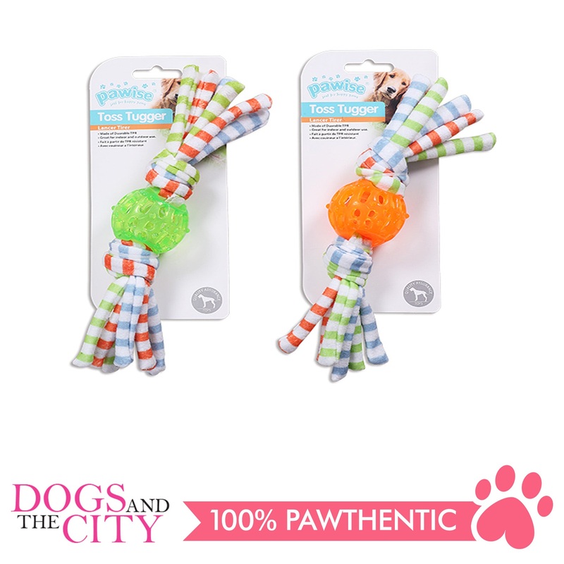 Pawise 14621 Dog Toy Toss Tugger Ball Small 24cm