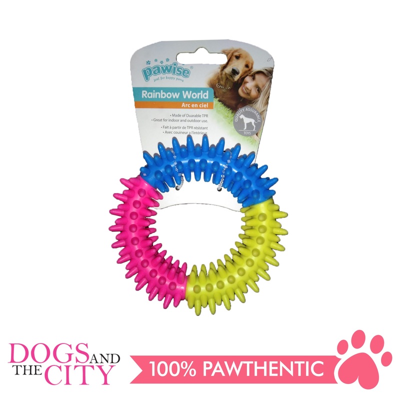 Pawise 14661 Dog Toy Rainbow World  Coronule Small 10cm