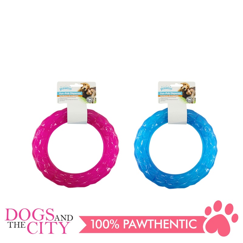 Pawise 14686 Dog Toy Diamond Ring Dispenser Large 16cm