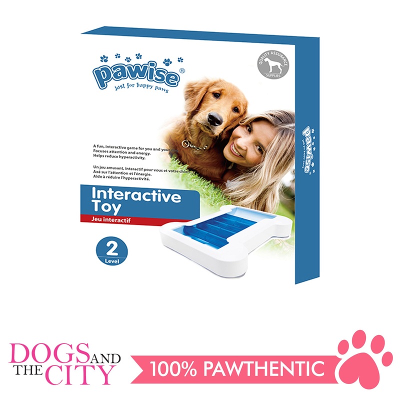 Pawise 14813 Smart Toy Interactive Sliding Sticks Treat Puzzle Dog Toy Level 2 24.5x20x4cm