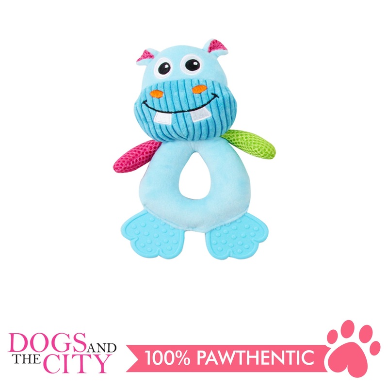 Pawise 15031 Vivid Life Hollow Hippo Plush Pet Toy