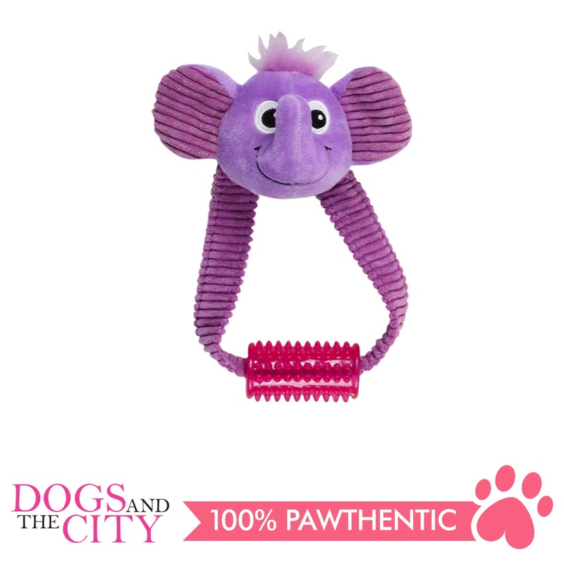 Pawise 15038 Vivid Life Elephant with Tugger Pet Toy
