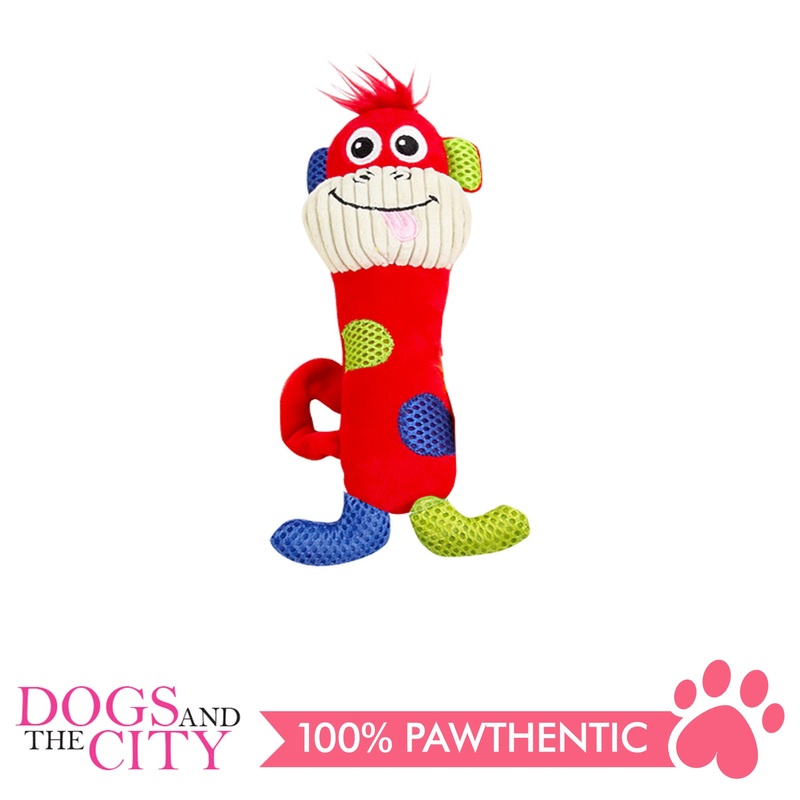 Pawise 15042 Vivid Life Monkey Stick Plush Pet Toy