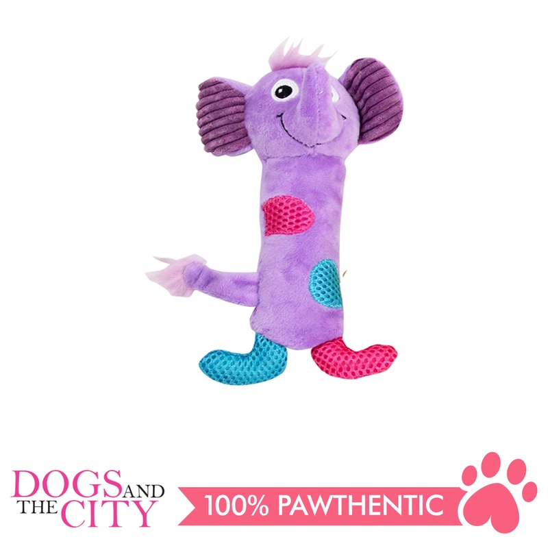 Pawise 15043 Vivid Life Elephant Stick Plush Pet Toy