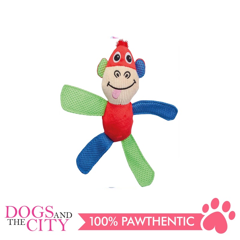 Pawise 15052 Vivid Life Fetch It Monkey Plush Pet Toy