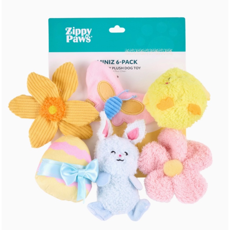 Zippy Paws -Miniz 6-Pack -Spring Fling
