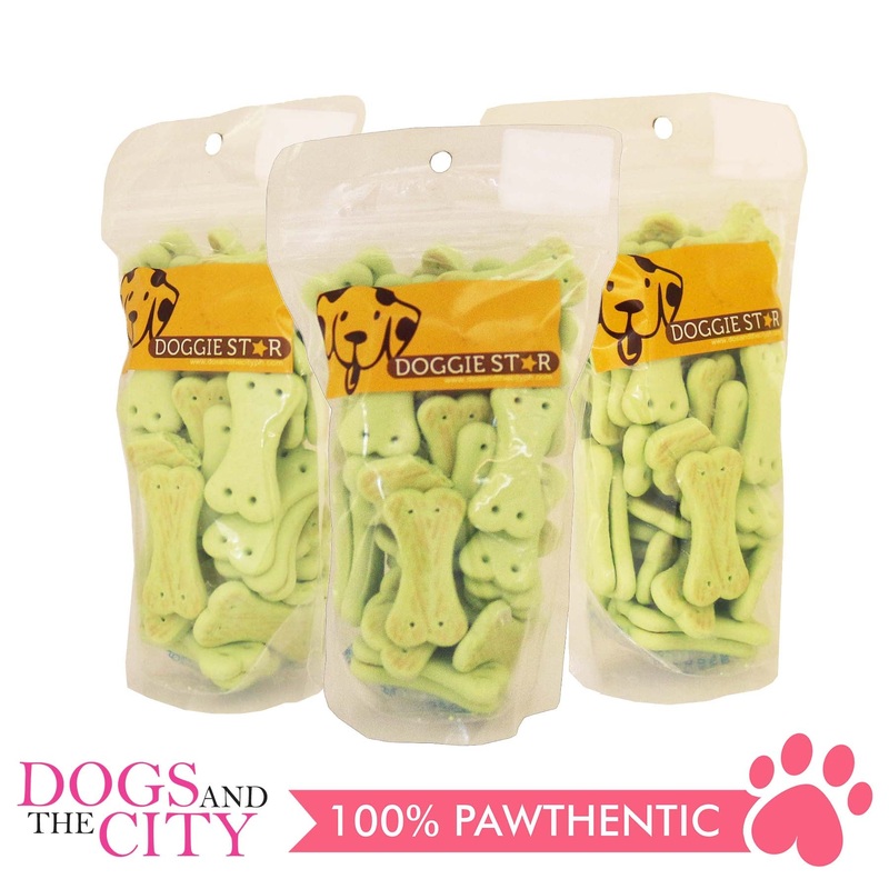 Doggie Star Vegetable Dog Biscuit 80g (3 packs)
