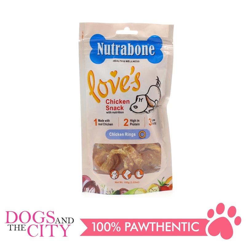 Nutrabone U008 Snack Chicken Rings 100g