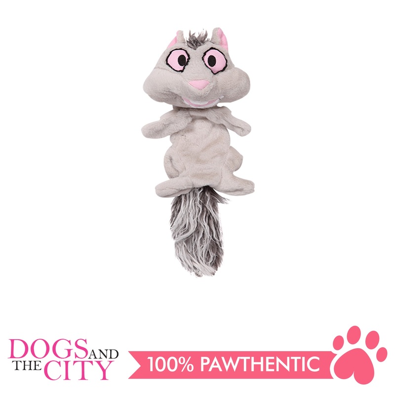 Pawise 15092 Big Eyes Squirrel Plush Pet Toy Large