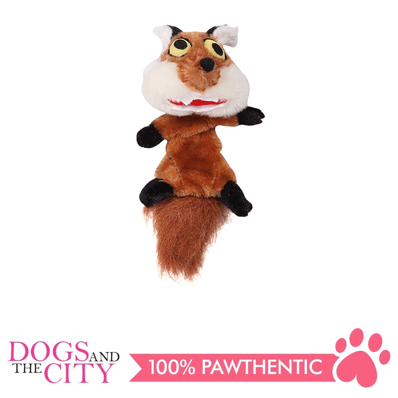 Pawise 15097 Big Eyes Fox Plush Pet Toy Small