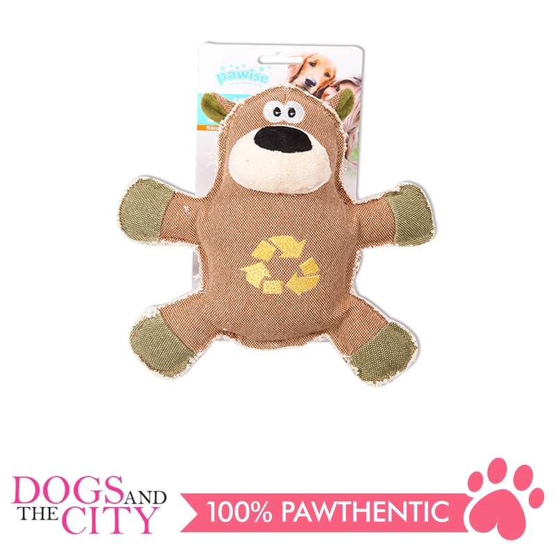 Pawise 15134 Real Tuff Bear Plush Pet Toy