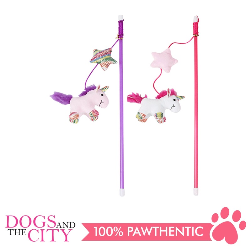 Pawise 28072 Cat Toy Unicorn Teaser with Catnip