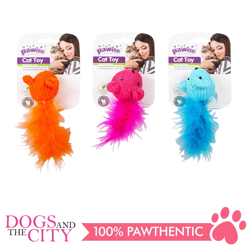 Pawise 28123 Cat Toy Wool Mice