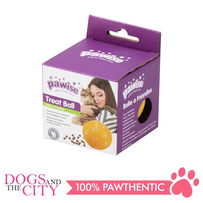 Pawise 28190 Cat Toy Vinyl Treat Ball 7cm