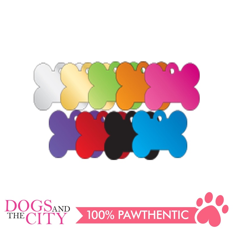 Personalized Pet Tags Bone Shape Large 38X27mm