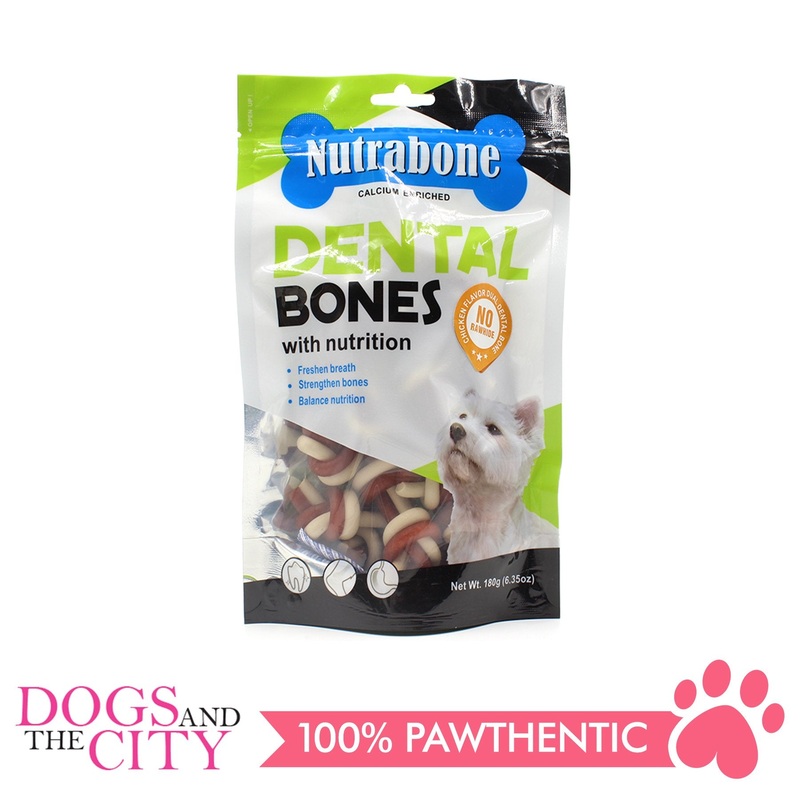 Nutrabone U003 Dental Bone Chicken Flavor Dual 180g