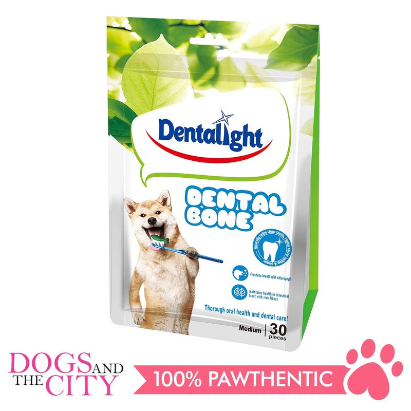 Dentalight 2337 Dental Bone 3" Medium 30 Bones Treats 540g
