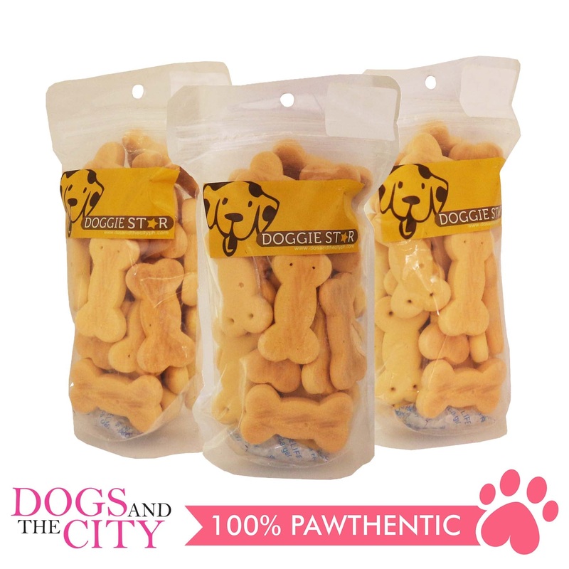 Doggie Star Carrot Dog Biscuit 80g (3 packs)