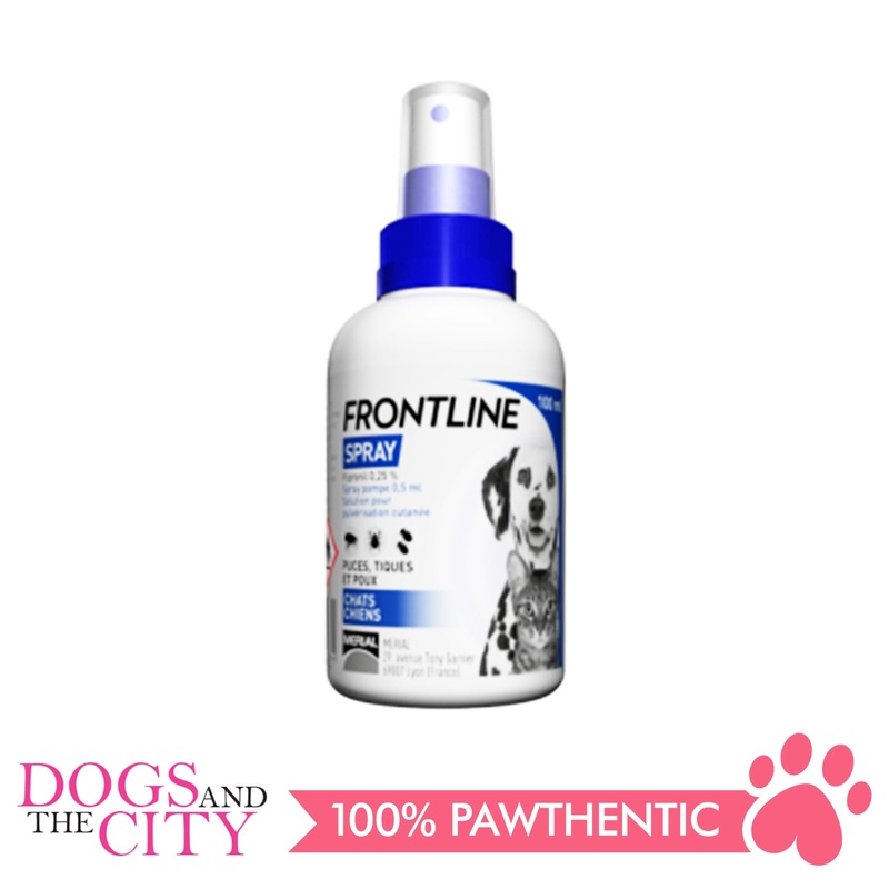 Frontline Flea & Tick Spray for Dogs & Cats 100ml