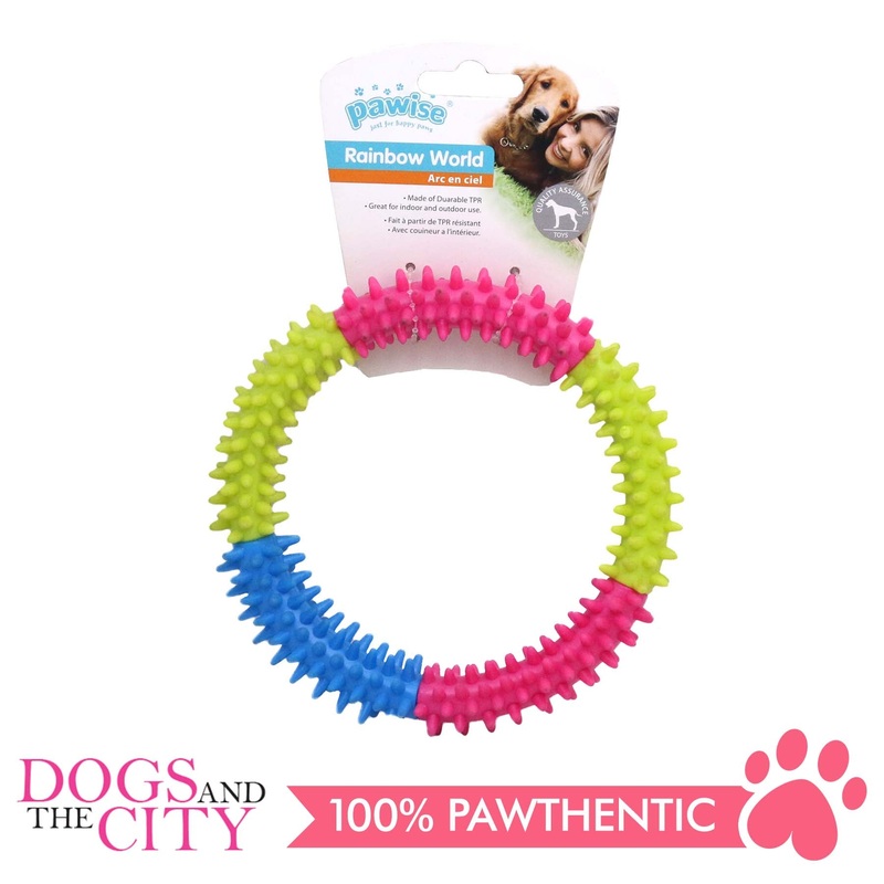 Pawise 14663 Dog Toy Rainbow World Coronule Large 15cm