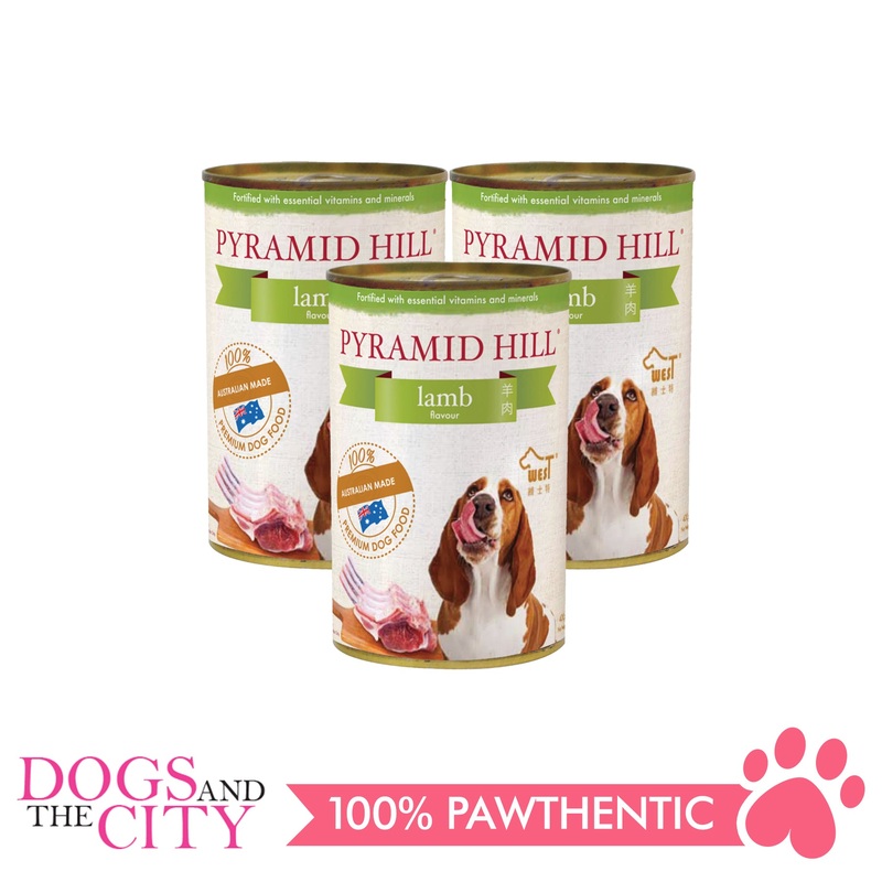 Pyramid Hill Lamb 400g Wet Canned Food for Dogs (Set of 3 cans)