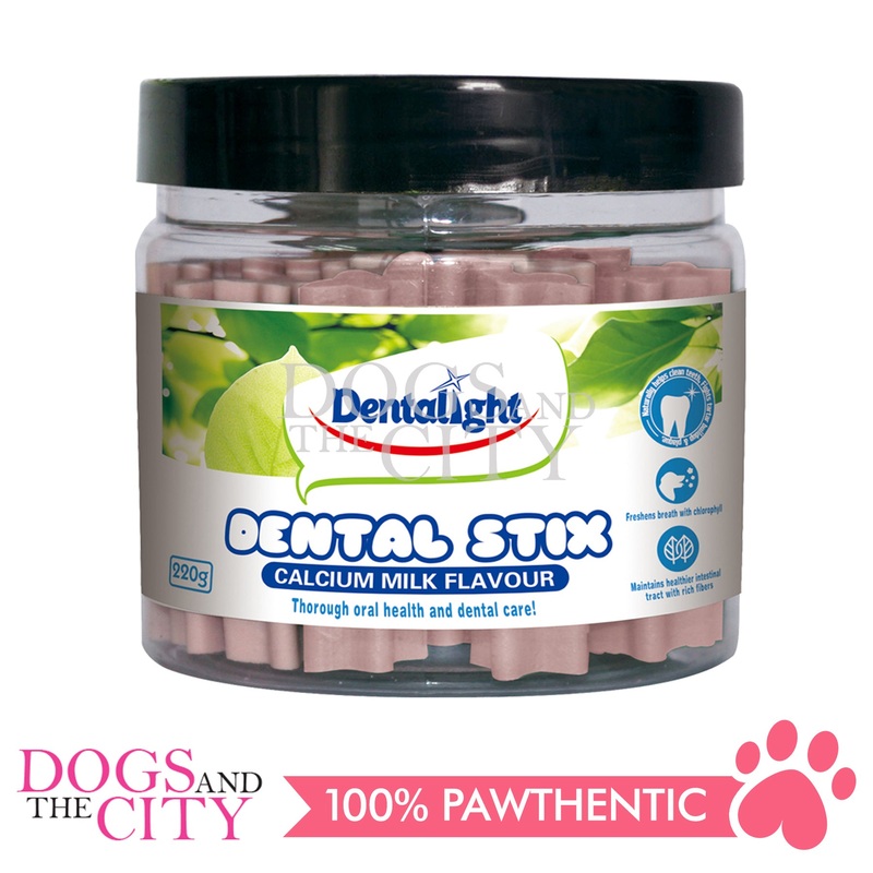Dentalight 5123 2.5" Dental Stick Milk Dog Treats 220g