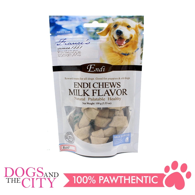 Endi B007 Meaty Knotted Bone Milk Flavor Small 100G