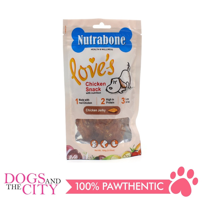Nutrabone U015 Snack Chicken Jerky 100g