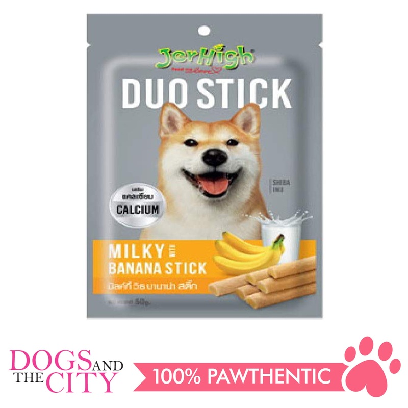 JerHigh Duo Milky with Banana Stick 50g