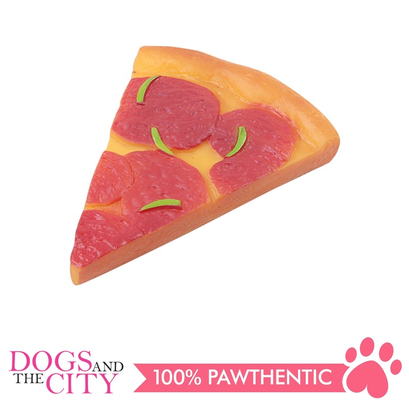 Pawise 14124 Vinyl Dog Toy Pizza Slice 11.5x15x2.5cm