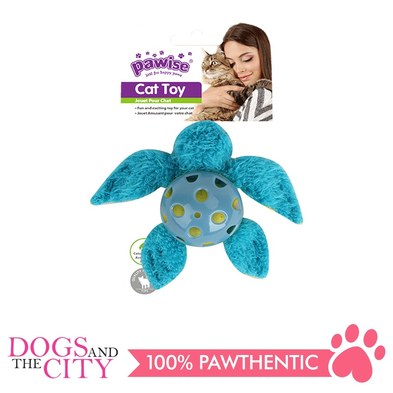 Pawise 28192 Cat Toy Interactive Catnip Turtle