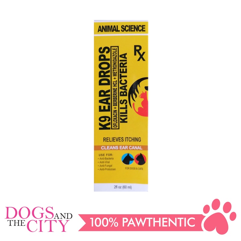 Animal Science K9 Ear Drops 60ml