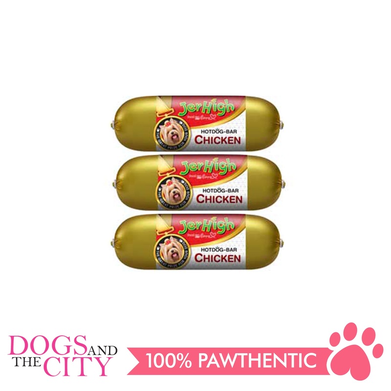 Jerhigh Hotdog Bar Chicken 150g (3 pieces)