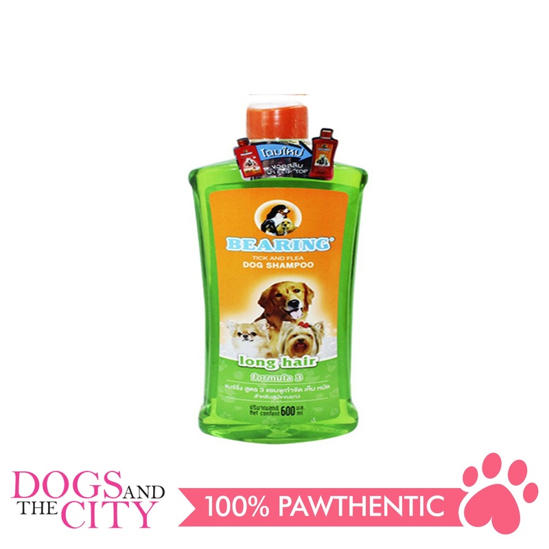 Bearing Tick & Flea Dog Shampoo Long Hair 600ml